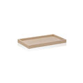 The Mia Travertine Banyo Tepsisi Bej 28x16x3 Cm
