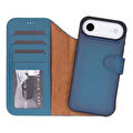 Bloominbag Bloomcase Magic Wallet Midnight Blue Hakiki Deri Iphone 17air(6.5