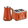 Berghoff Gem Natural 1.7 Li̇tre Turuncu Su Isiticisi + Berghoff Gem Natural Turuncu Dört Di̇li̇m Ekmek Kizartma Maki̇nesi̇ Set
