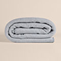 Penelope Verso Pamuklu Çift Kişilik Battaniye 200x220 Cm - Gri Mavi