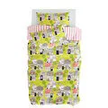 Itsy Bitsy Kids Neighbors Çift Taraflı Pamuk Saten Çok Renkli Çocuk Nevresim Seti 140x200cm