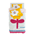 Itsy Bitsy Kids Big Flower Nevresim Seti, Sarı, 140x200cm