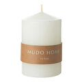 Mudo Home Sütun Mum Beyaz 7x10cm