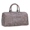 Bloominbag Bloomvoyager Ash Gray Hakiki Deri Duffle Unisex Seyahat & Hafta Sonu Çantası