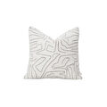 Penelope Elera Kırlent Kılıfı 45x45 Cm Ekru-gri