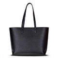 Bloominbag Terra Siyah Hakiki Deri Kadın Omuz Çantası – Noir Black Terra Structured Leather Tote
