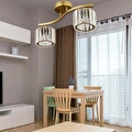 Apliqa Tufty 2li Eskitme Kristalli Modern Yatak Odası Salon Kristal Avize
