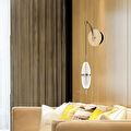 Apliqa Liona 10 Watt Kristalli Gold Modern Yatak Başı Salon Led Led Aplik