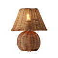 Apliqa Gırona Rattan Hasır Abajur Masa Lambası