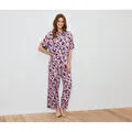 Tchibo Kadın Pijama Takımı, Dokuma, Tamamı Baskılı