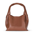 Bloominbag Marella Soft City Camel Tan Leather Shoulder Bag / Deri Omuz Çantası