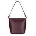 Bloominbag Milano Zip Tote – Oxblood Burgundy Hakiki Deri Askılı Kadın Omuz Çantası