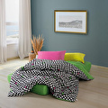 Cozy Home popping Colors Tek Kişilik Lastikli Çarşaflı Nevresim Takımı Dazzle Yeşil