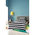 Cozy Home mono Tek Kişilik Lastikli Çarşaflı Nevresim Takımı Code Siyah
