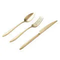Mudo Home Essen 18 Parça Tatli Çatal Kaşik Biçak Seti̇ Mat Gold