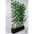 Biçiçek Bambu Separator 170 Cm 10 Dallı Yoğun Yapraklı Siyah
