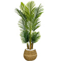 Biçiçek Areka Palmiyesi 130cm Geoit Hasır Saksıda