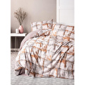 Cotton Box Flanel Tek Kişilik Nevresim Takımı Farida Kahve