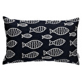 Mudo Home Mari̇n Fish Kirlent Laci̇vert 35x55