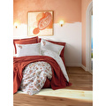 Cotton Box Vivid Tek Kişilik Pikeli Nevresim Takımı Paisia Tarçın
