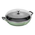 Staub La Cocotte Sote Tenceresi Cam Kapaklı, 30 Cm, Adaçayı