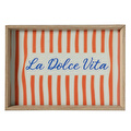 Mudo Home La Dolce Vita Dekorati̇f Tepsi̇ 31x42 Cm