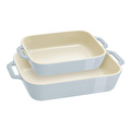 Staub Fırın Kabı Seti 2 Parça Açık Mavi