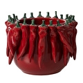 Mudo Home Chili Dekorati̇f Kase 25x25x19cm