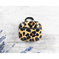 Bloominbag Aurel Snap Leopard Tan Hakiki Deri Airpods 3 Kılıfı – Charm Airpods Case
