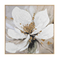Mudo Home Golden Bloom Çerçeveli̇ Yağliboya Tablo 120x120cm