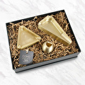Coho Objet Coho Box Brazen Pirinç Puro Küllük & Küllük & Puro Stand Seti