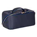Bloominbag Ella Terra Navy Deri Seyahat Ve Makyaj Çantası