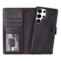 Bloominbag Valeno Noir Black Deri Samsung Galaxy S25 Ultra(6.9”) Manyetik Ayrılabilir Cüzdanlı Telefon Kılıfı