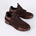 Bloominbag Verona Sneaker Soft Camel Premium Hakiki Aniline & Suede Deri Erkek Ayakkabı- 46 Numara