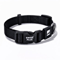 Bloominbag Swissplus Urban Paws Köpek Tasması – Noir Black | Ayarlanabilir, Dayanıklı, Hafif-15mm