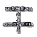 Bloominbag Swissplus Urban Paws Zebra Black Geri Dönüştürülmüş H-tipi Köpek Göğüs Tasması-m