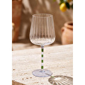 The Mia Şarap Kadehi Mor Yeşil 500 Ml