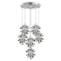 Apliqa Menekşe Krom 6li 90 Watt Yuvarlak Led Avi̇ze