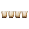 Lucky Art Paisley 4’lü Amber Cam Su Bardağı Seti 360 Ml