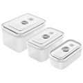 Zwilling Fresh & Save Vakumlu Saklama Kabı Seti | 3 Parça | Plastik | Dikdörtgen