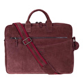 Bloominbag Burgundy Still Hakiki Süet Deri 15-16 Inç Macbook/laptop Çantası