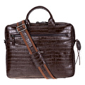 Bloominbag Mocha Croco Hakiki Deri 13-14 Inç Macbook/laptop Çantası