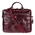 Bloominbag Burgundy Croco Hakiki Deri 15-16 Inç Macbook/laptop Çantası