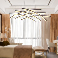 Apliqa Brian Mat Siyah Boyalı 3000k 58 Watt Sarkıt Salon Oturma Odası Ledli Avize