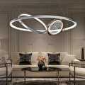 Apliqa Bennan 60'lık 60 Watt Krom Gold Modern Oturma Odası, Mutfak, Salon Led Avize