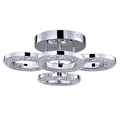 Apliqa Oylum 4'lü Krom 24 Watt Kristalli Koridor Salon Led Plafonyer Avize