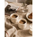 Beige & Stone 2'li Set Krem Seramik Kupa 175 Ml Minimal Kahve Kupası Çay Fincanı Espresso Ve Türk Kahvesi Bardağı