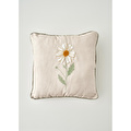 Bella Maison Daisy Biyeli Punchlı Dekoratif Yastık Kılıfı Bej (43x43 Cm) Bej
