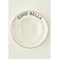 Bella Maison Line Porselen Makarna Tabağı Kırmızı (28 Cm) Kırmızı