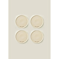 Bella Maison Parisien Porselen Pasta Tabağı 4'lü Krem (21 Cm)